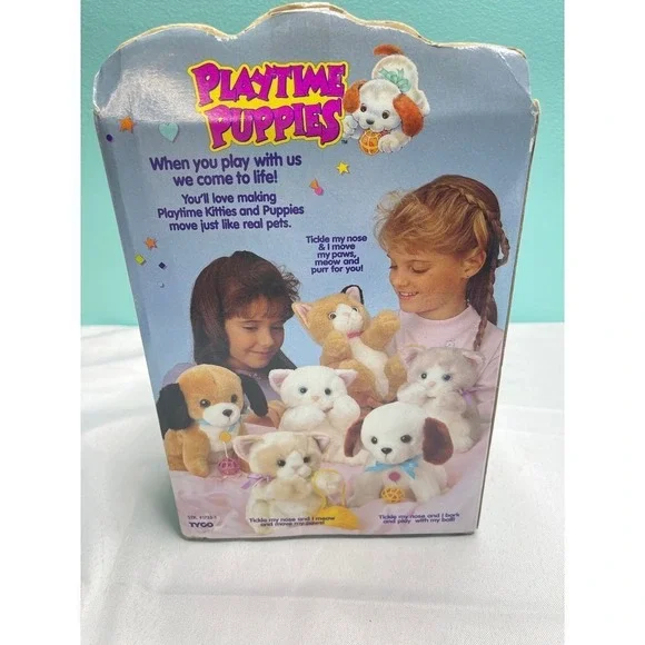Vintage 90S 1994 Tyco Plush Puppy‎ Pals - Cuddly Companion for All Ages